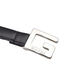 SOLDAuthentic GUCCI Black Leather Vintage Belt